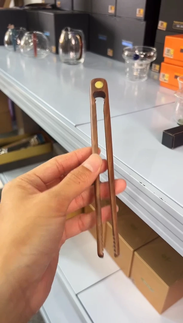 禾器黑胡桃木茶夹