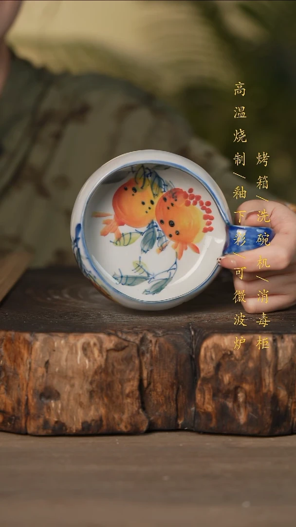 瓷片景德镇高温釉下彩可微波烤箱洗碗机