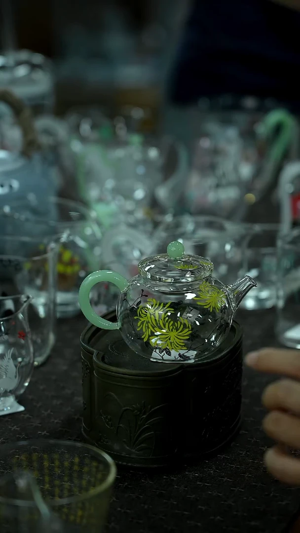 开仓百款全手绘玻璃放漏