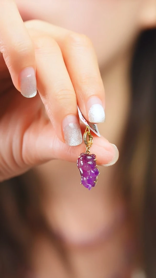 苏纪石（舒俱来）18K金镶嵌吊坠(不含链)2