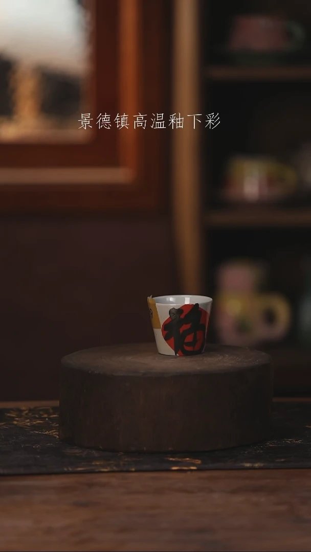 陶瓷景德镇高温釉下手绘陶瓷339
