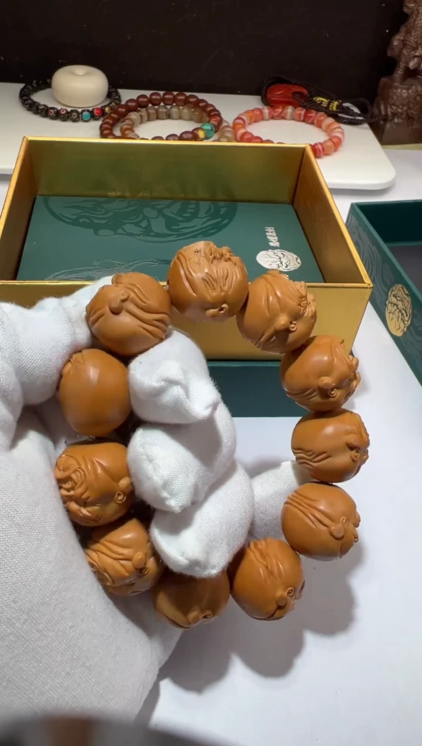【闪购商品】橄榄核手串橄榄核雕刻单圈