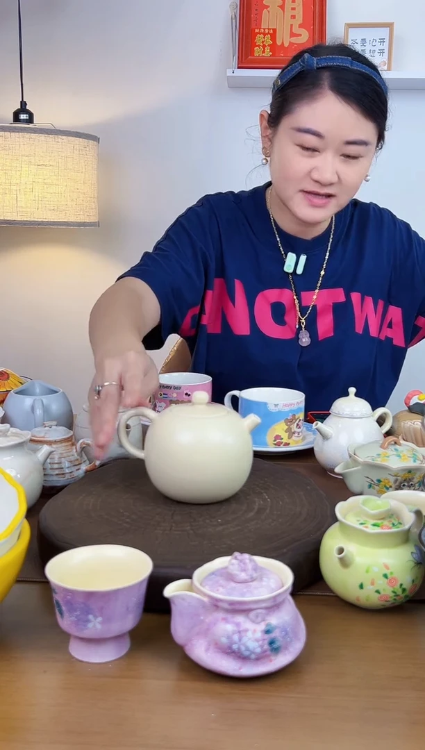 景德镇陶瓷苏打釉茶壶