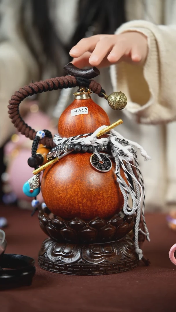 【闪购商品】662号500ml左右的非遗漆器酒葫芦