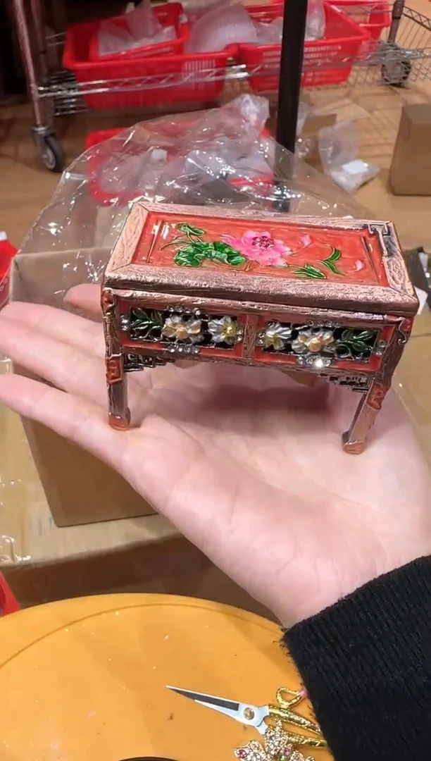 【闪购商品】茶宠珐琅首饰盒摆件AD101