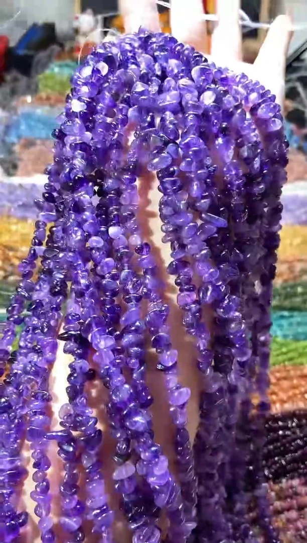 水晶珠宝半成品未镶嵌紫水晶