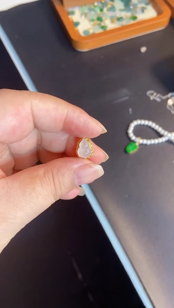 吊坠(不含链)银S925镶嵌翡翠1