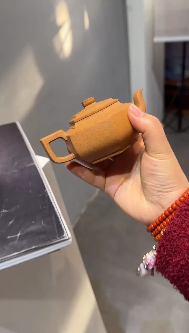 茶壶紫砂风**岚六方雪华 黄金段