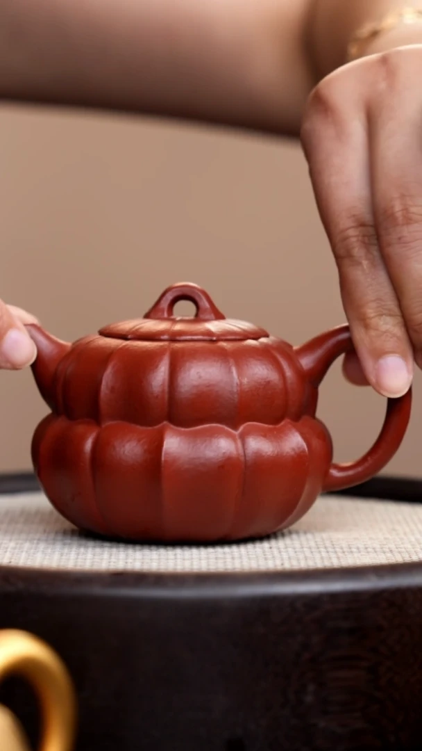 茶壶紫砂朱泥筋囊葫芦壶
