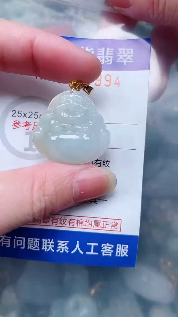 翡翠未镶嵌吊坠(不含链)1