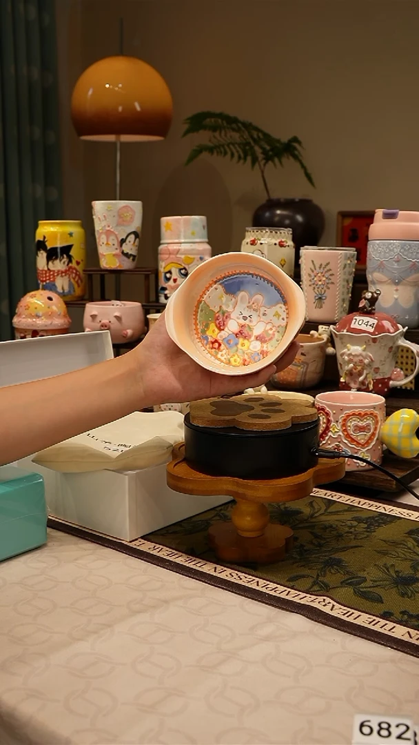 瓷【不带盒子】528高温釉下彩