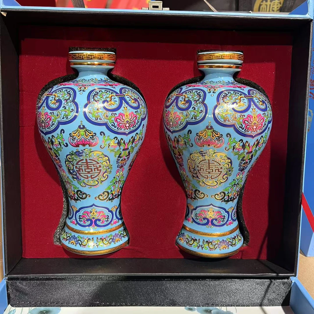 及由吉祥如意  浓香型白酒500ml绵柔顺口52度 两瓶装52度500ml/瓶