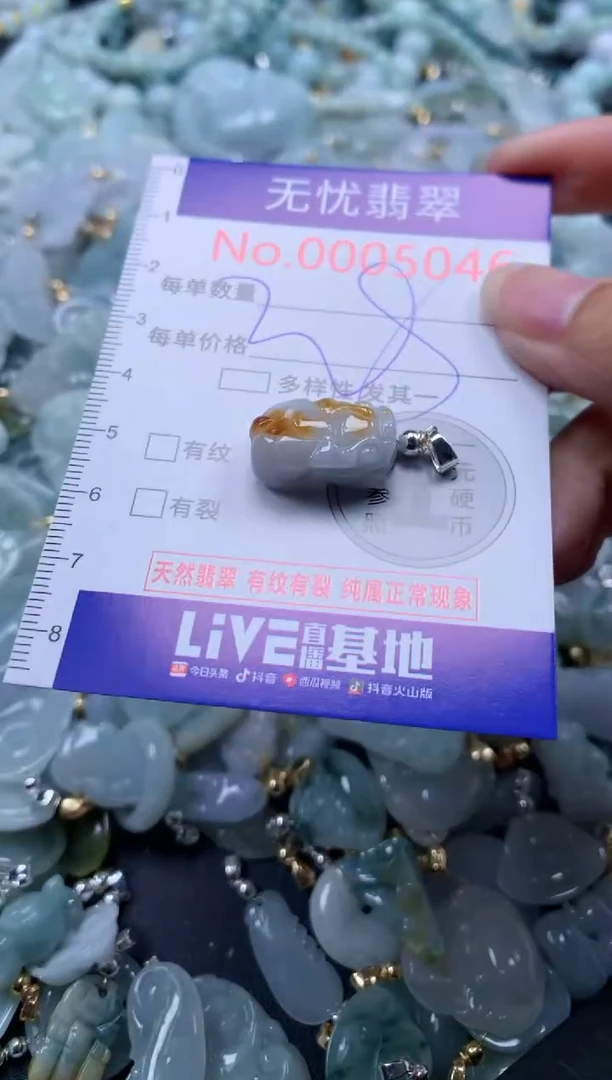 翡翠未镶嵌吊坠(不含链)5046