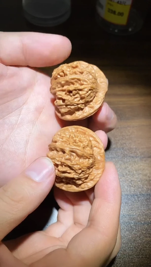 文玩核桃把件微修打底天地二爷帽43