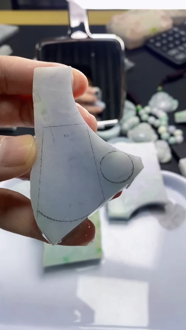 裸石翡翠天然缅甸A货【海】08