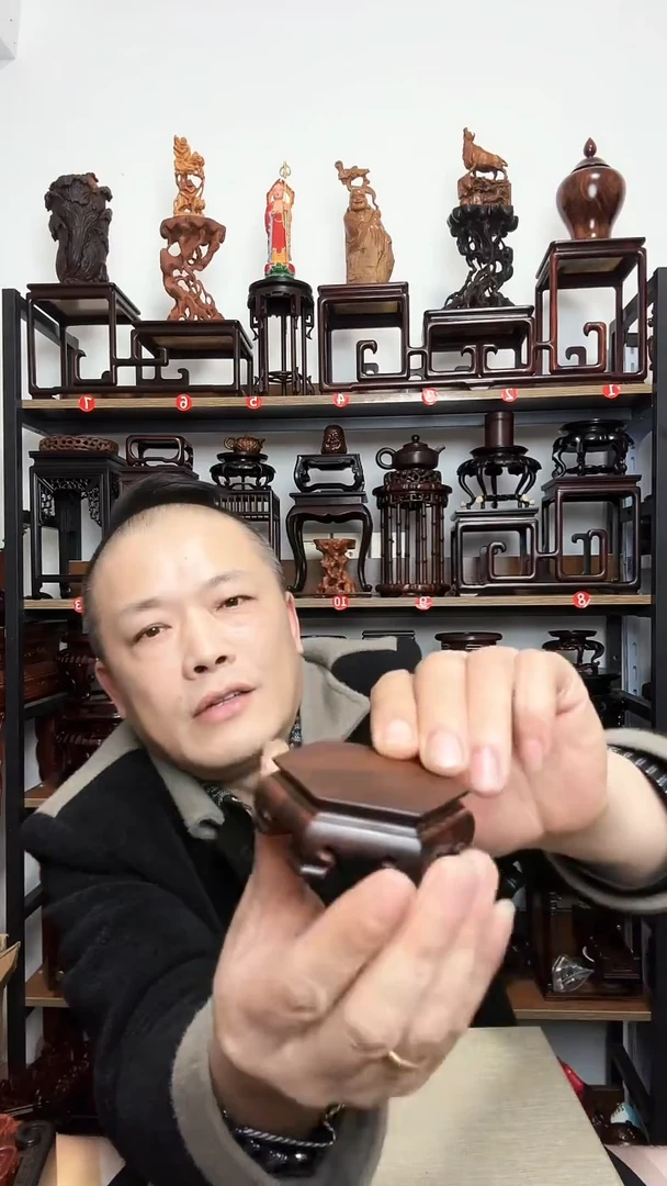 紫砂不**热底座木底座底座