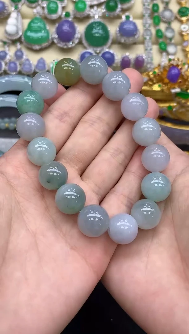 未镶嵌手串翡翠76-中国好珍宝