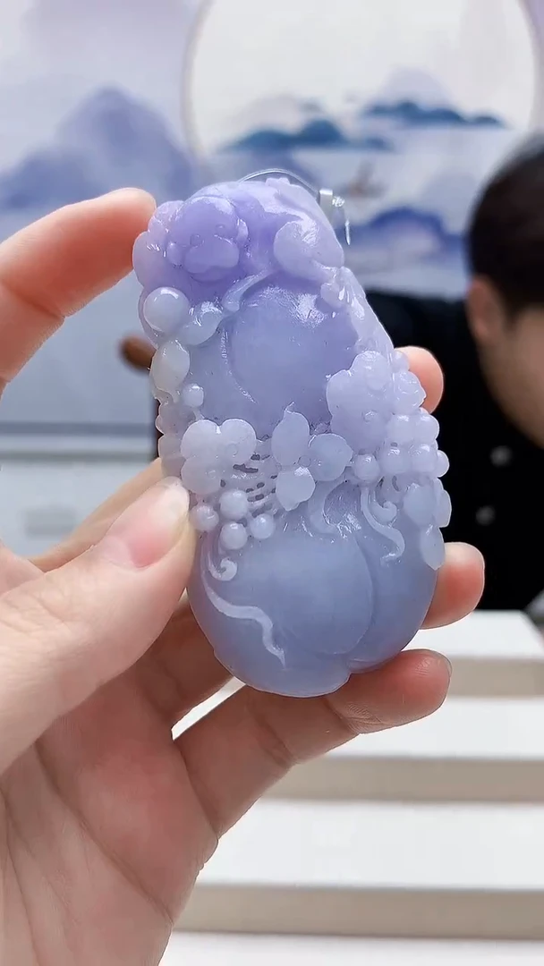 未镶嵌定制翡翠5145lr-毛货挂件118