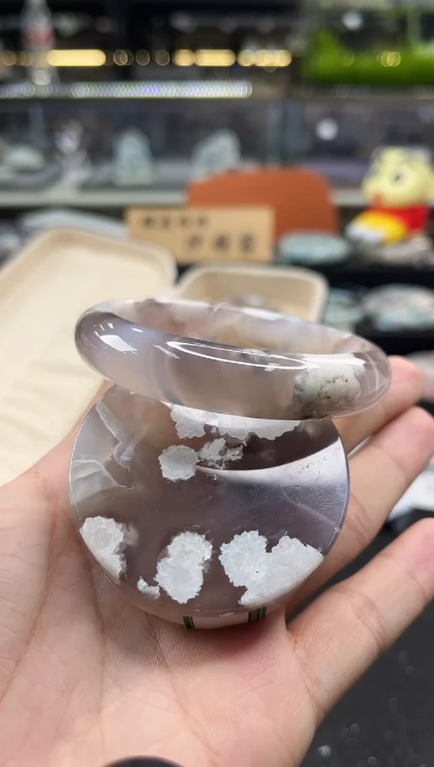 未镶嵌手镯石英质玉58圈口 （赠品镯心）368744