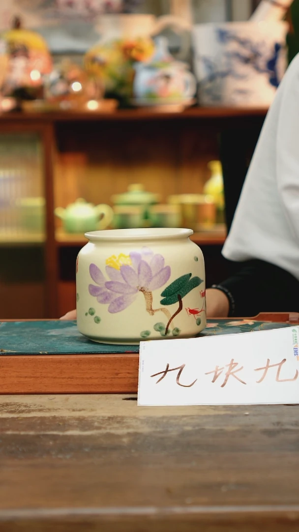 瓷片景德镇纯手工釉下彩精品茶具水杯