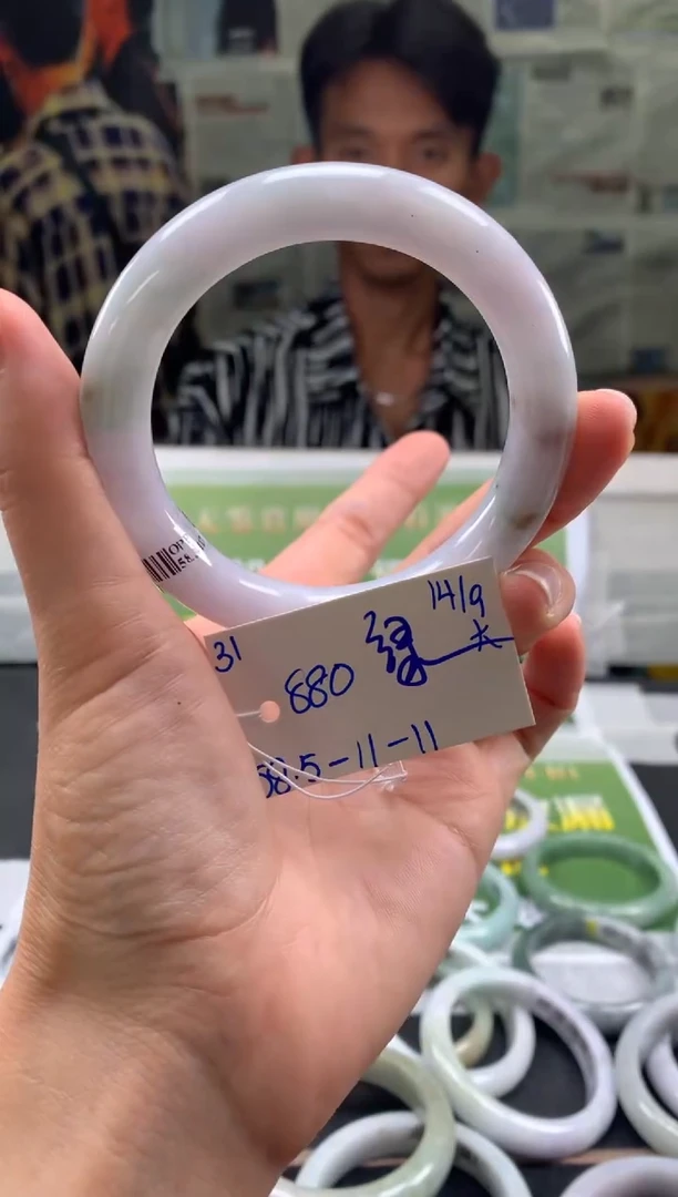 未镶嵌手镯翡翠绿**情翡翠手镯 下单联系小耳机#31