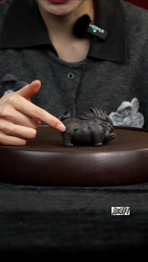 茶壶紫砂紫砂茶宠猪刚鬣