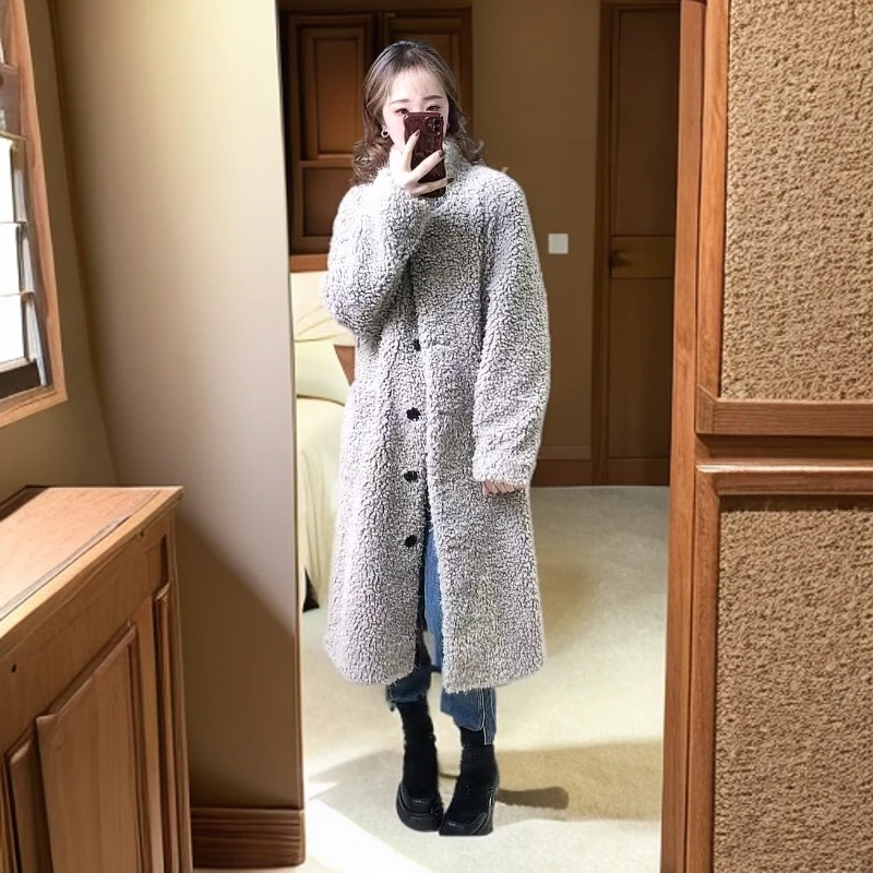 绵羊毛新款女装外套8866加厚 冬季