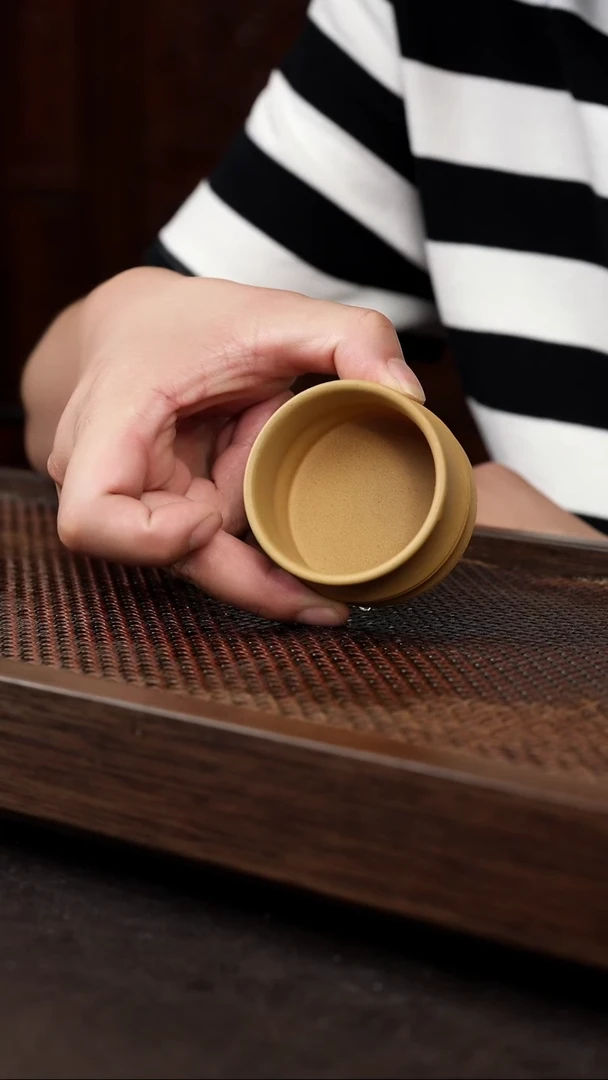 茶壶紫砂黄金段竹节杯