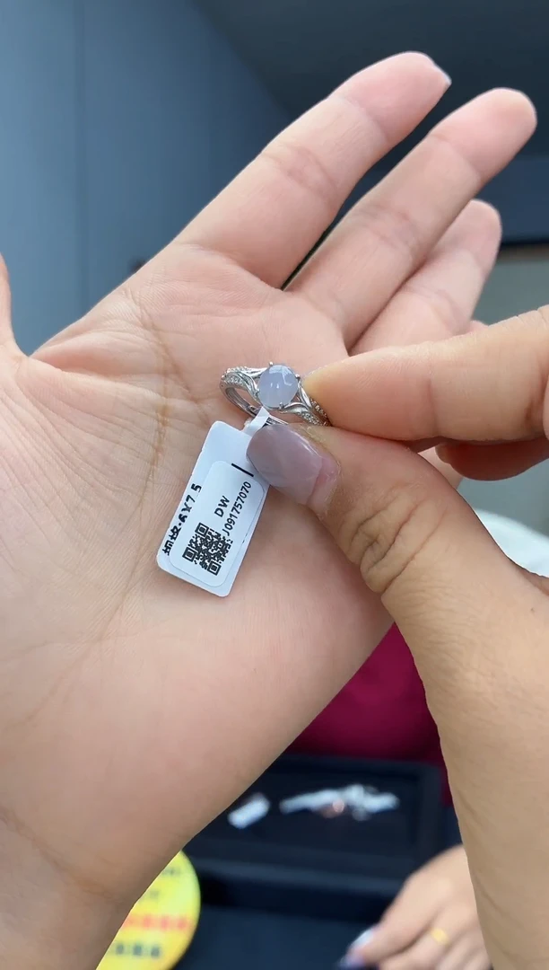 银S925镶嵌戒指翡翠111111