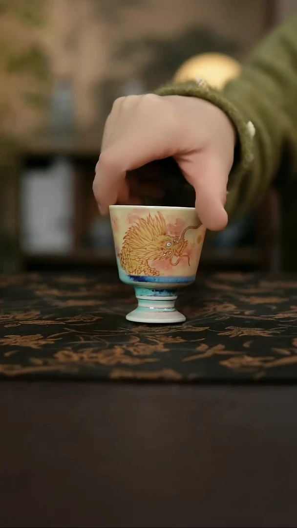 景德镇陶瓷杯碗柴烧多人