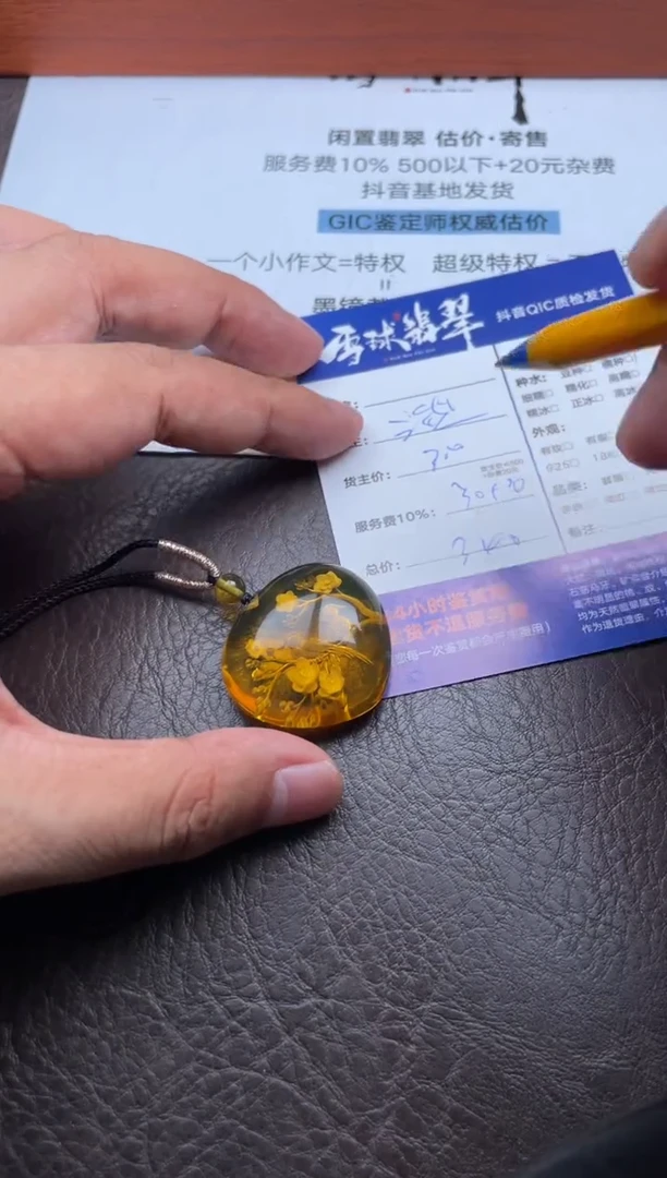 琥珀颈饰未镶嵌1066914665