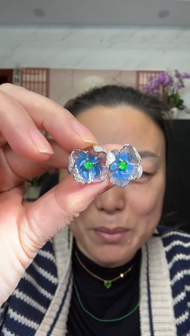 颈饰银S925镶嵌翡翠芒**芒00005973