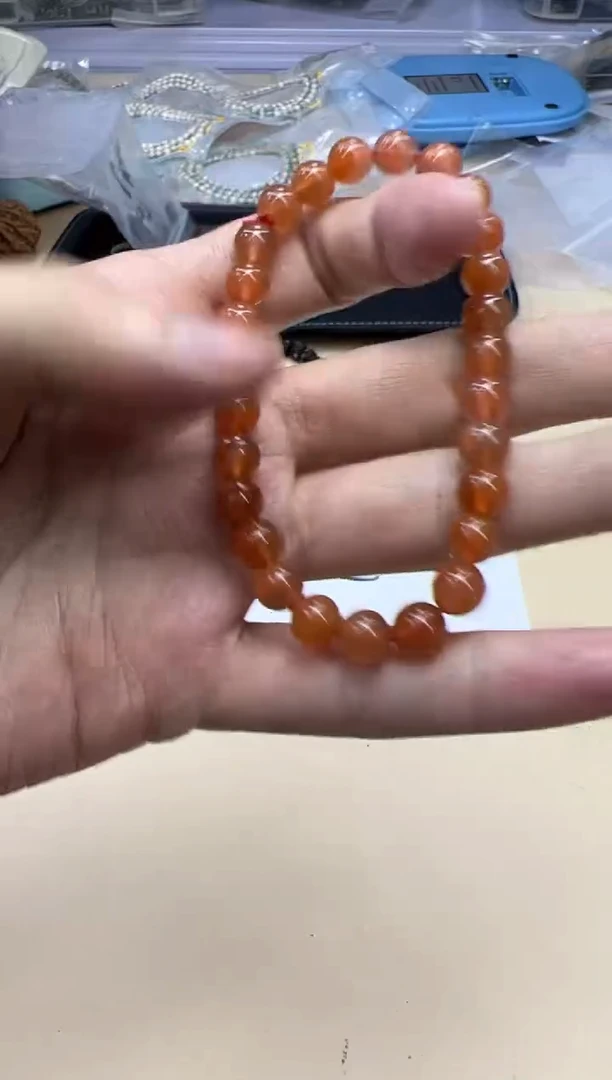 【闪购商品】南红玛瑙手链未镶嵌012601 南红单圈多样性发其一