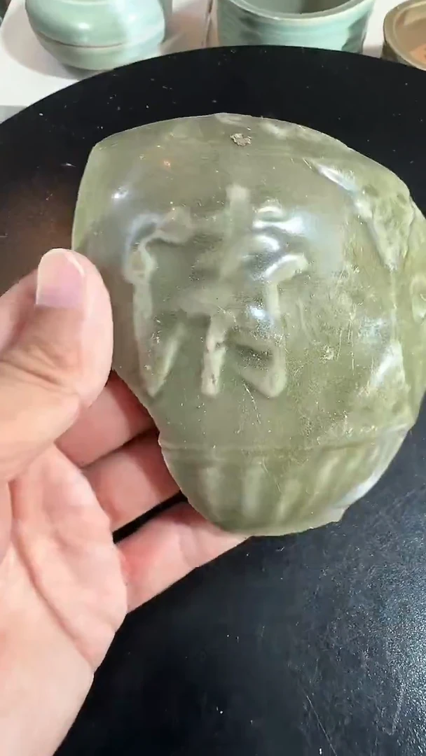 瓷片龙泉青瓷大罐瓷片标本