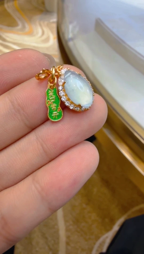 吊坠(不含链)银S925镶嵌翡翠多样性团购发一件