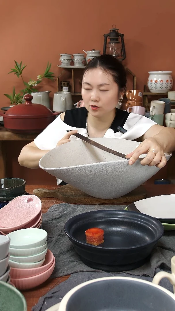陶瓷417陶瓷大盘一件套微瑕
