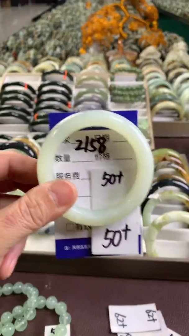 未镶嵌蛇纹石玉手镯2158