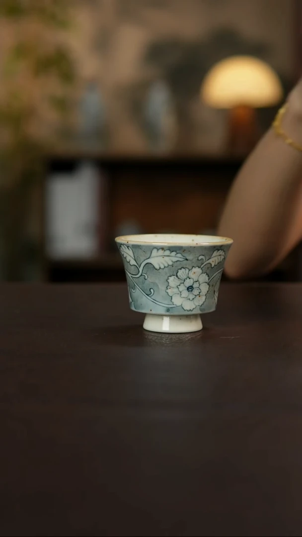 景德镇陶瓷杯碗柴烧多人