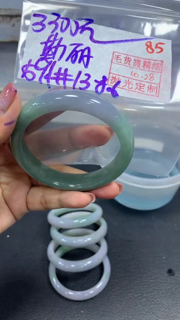 未镶嵌定制翡翠勤*毛货需精细抛光+拍一发一+85