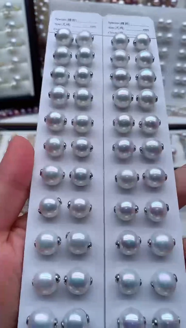 淡水珍珠银S925镶嵌吊坠(不含链)多样性发其一，非无暇