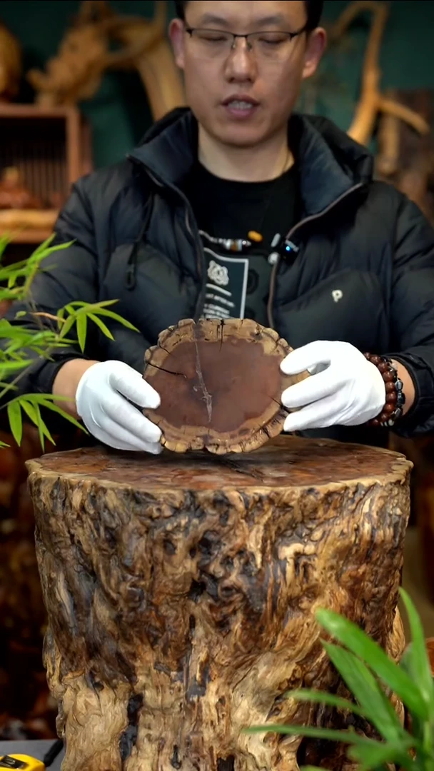 木雷击枣木底座