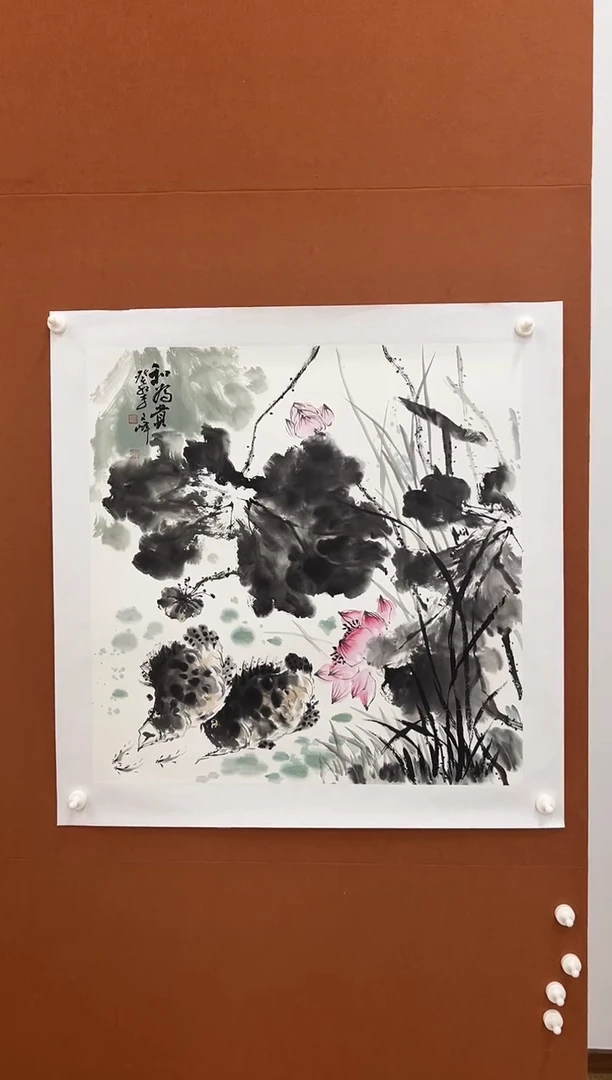 国画李文峰四尺斗方花鸟