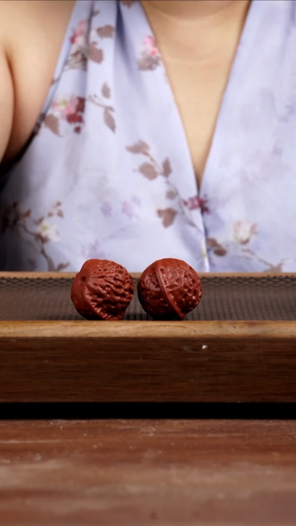 茶壶紫砂茶宠核桃一对