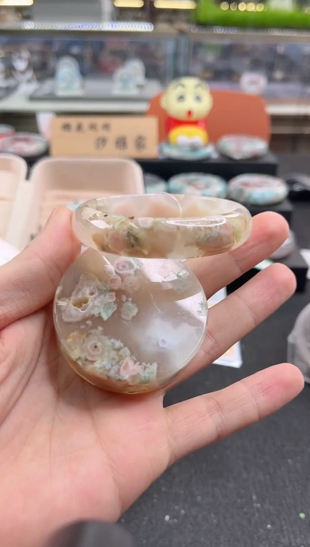 未镶嵌手镯石英质玉54圈口（赠品镯心）S93523