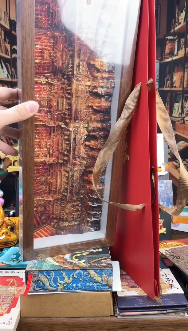 小西天悬塑全景摆台（大）+礼品袋