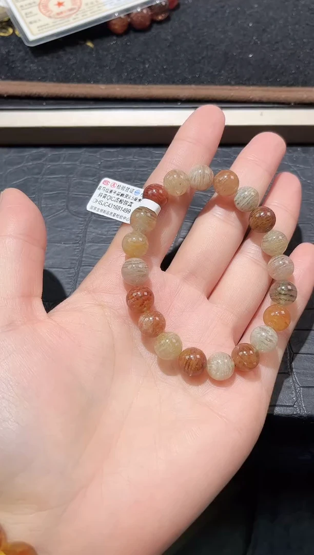 未镶嵌手链水晶65号千层四季幽灵单圈9+mm