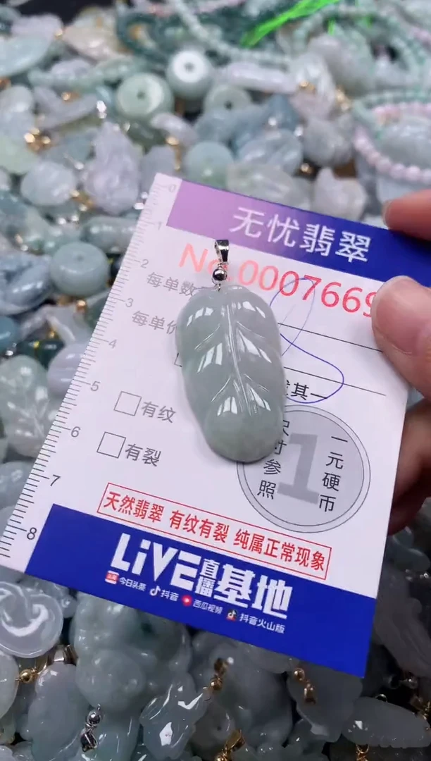 吊坠(不含链)未镶嵌翡翠7669