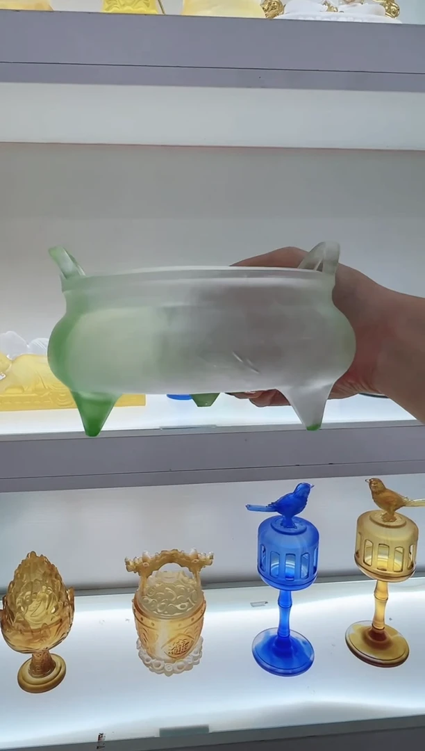 手工艺品琉璃古法琉璃宣德炉