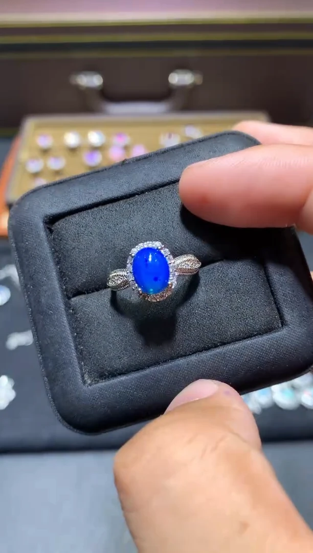 未镶嵌欧泊戒指F60【多样性发其一】