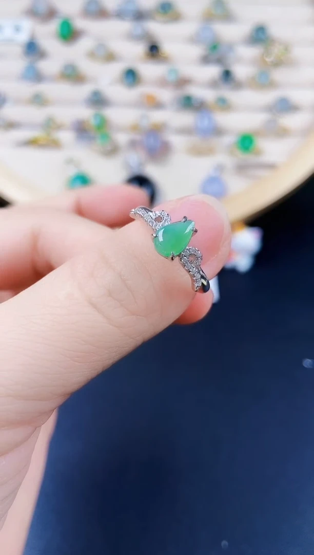 【闪购商品】翡翠戒指银S925镶嵌12120120120